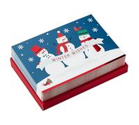 Hallmark Biglietti di Natale in scatola, motivo: pupazzi di neve invernali (40 biglietti e 40 buste)
