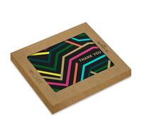 Hallmark Biglietti di ringraziamento multipack, 10 biglietti, 1 grafica neon, con buste bianche