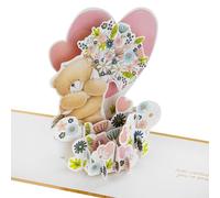 Hallmark Biglietto d'auguri 3D e pop up, motivo: Forever Friends, festa della mamma, anniversario, amore, oro