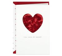 Hallmark Biglietto d'amore firmato, biglietto di anniversario, biglietto di compleanno romantico, biglietto per il giorno più dolce (You Have My Heart)