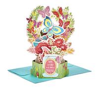 Hallmark Biglietto di auguri di compleanno con farfalla 3D e design floreale