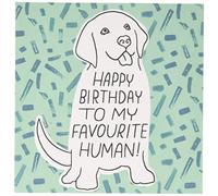 Hallmark Biglietto di auguri di compleanno dal cane - design in rilievo Studio Ink