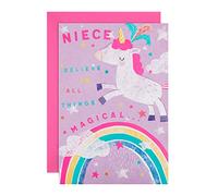 Hallmark Biglietto di auguri di compleanno per nipote, con grazioso unicorno magico