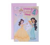 Hallmark Biglietto di auguri per 4° compleanno, motivo: Principesse