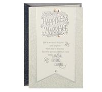 Hallmark Biglietto di auguri per matrimonio, addio al nubilato, con scritta in inglese Wishing You Happiness in Your Marriage