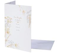 Hallmark - Biglietto di condoglianze con testo in inglese "Thoughts Are With You", formato medio Thoughts Are With you