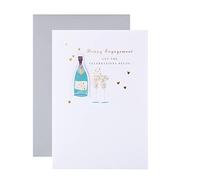 Hallmark Biglietto di congratulazioni di fidanzamento - Design strutturato con illustrazione contemporanea