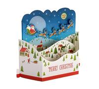 Hallmark Biglietto di Natale aperto - Design contemporaneo 3D pop up albero