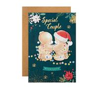Hallmark Biglietto di Natale per coppia, motivo Cute Festive Forever Friends, 25561384, multicolore