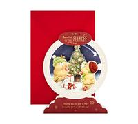 Hallmark Biglietto di Natale per fidanzata, motivo 3D Forever Friends Snow Globe