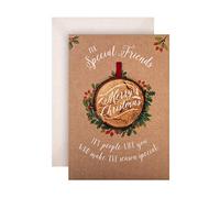 Hallmark Biglietto di Natale per gli amici, design contemporaneo con ricordo da appendere