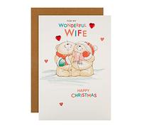 Hallmark Biglietto di Natale per la moglie - Simpatico Forever Friends Winter Design