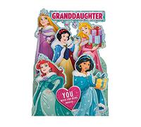 Hallmark Biglietto di Natale per nipote, 3D, motivo: Principesse Disney