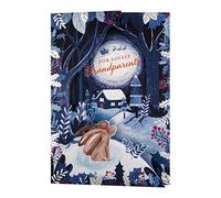 Hallmark Biglietto di Natale per nonni, design tradizionale con coniglio