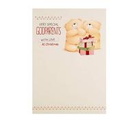 Hallmark Biglietto di Natale per padrini - Simpatico design Forever Friends