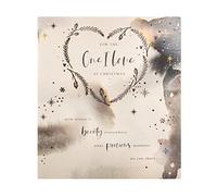 Hallmark Biglietto di Natale per The One I Love - Tradizionale motivo a cuore