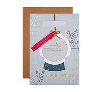 Hallmark - Biglietto di Natale personalizzabile multi-destinatario - Cornice portafoto in stile contemporaneo blu e rosso, con foglio adesivo (25558891)
