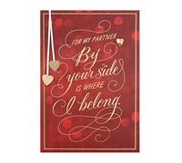 Hallmark Biglietto di San Valentino per partner - Rosso & Oro Messaggio Design