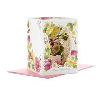 Hallmark Biglietto per la festa della mamma, biglietto per la festa della mamma, 3D, biglietto pop-up per la festa della mamma, motivo floreale Marjolein Bastin, rosa, giallo, bianco