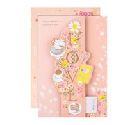 Hallmark Biglietto per la festa della mamma, con segnalibro ricordo, design floreale, biglietto per la festa della mamma, dedica sentita, rosa