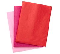 Hallmark Carta velina sfusa fucsia, rossa e rosa per confezioni regalo (120 fogli) per sacchetti regalo, festa della mamma, addio al nubilato, San Valentino, vacanze