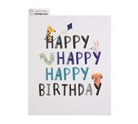 Hallmark Croppers Cupcycled, biglietto di auguri per compleanno, motivo: simpatico animale