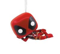 Hallmark Deadpool Funko Pop - Decorazione natalizia da appendere, in resina, motivo: Marvel