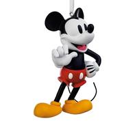 Hallmark Decorazione da appendere a tema Topolino, decorazione per albero Disney, nero, bianco, rosso