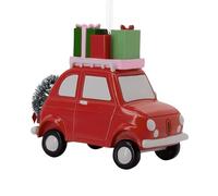 Hallmark Decorazione natalizia a forma di auto rossa con regali, in resina di alta qualità
