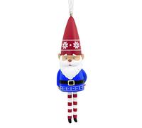 Hallmark Decorazione natalizia a forma di gnomo con gambe penzolanti