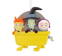 Hallmark Decorazione natalizia da appendere con lucchetto, shock e barile, Disney The Nightmare Before Christmas, decorazione per albero di Natale in resina