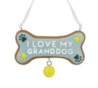 Hallmark Decorazione natalizia "I Love My Granddog"