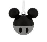 Hallmark Disney - Decorazione natalizia con Topolino, in metallo di alta qualità, colore: nero