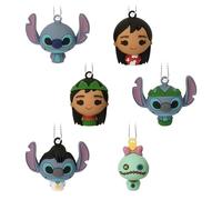 Hallmark Disney Lilo e Stitch - Set di 6 decorazioni natalizie in miniatura
