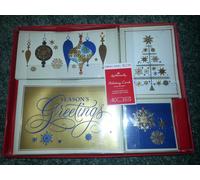 Hallmark Gioia & Wonder 40 Natale Carte & Buste Lamina Scatola Set Assortimento