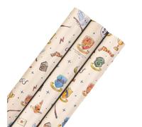 Hallmark Harry Potter - Confezione multipla di carta regalo, 6 m, 3 x 2 m
