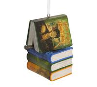Hallmark Harry Potter - Decorazione da appendere a forma di libri e bacchette, decorazione per albero, in resina, ornamento natalizio da appendere, regali per Natale