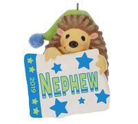 Hallmark Keepsake - Decorazione natalizia a forma di riccio nipote, anno 2019