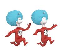 Hallmark Keepsake Ornamenti natalizi 2024, Dr. Il gatto nel cappello di Seuss la cosa una e due cose, set di 2, regali per i fan del dottor Seuss