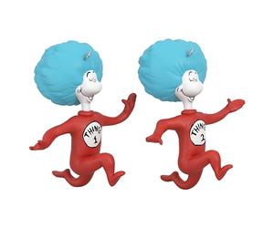Hallmark Keepsake Ornamenti natalizi 2024, Dr. Il gatto nel cappello di Seuss la cosa una e due cose, set di 2, regali per i fan del dottor Seuss