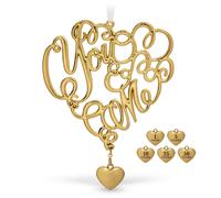 Hallmark Keepsake Ornamento natalizio 2019 Il nostro anniversario, tu e io, metallo,