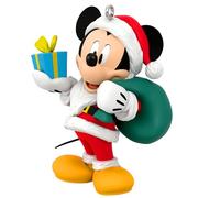 Hallmark Keepsake Ornamento natalizio 2024, Disney All About Topolino! Babbo Natale, regali per i fan della Disney