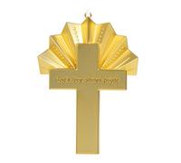 Hallmark Keepsake Ornamento natalizio 2024, l'amore di Dio splende luminoso, in metallo, regalo di fede