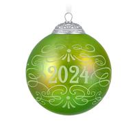 Hallmark Keepsake Ornamento natalizio 2024, palla commemorativa di Natale 2024, in vetro, regali per gli amanti del Natale