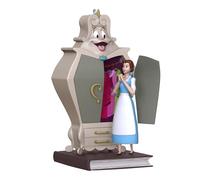 Hallmark Keepsake Ornamento natalizio 2025, Disney La Bella e la Bestia Belle con l'armadio, regali per i fan Disney