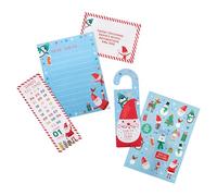 Hallmark Kit con lettera a Babbo Natale, per scrivere una lettera di Natale a Babbo Natale, include lettere, adesivi, busta, gancio per porta e conto alla rovescia