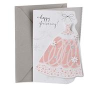 Hallmark Mahogany Wedding Greeting Card Abito da doccia. Vestito.