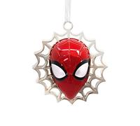 Hallmark Marvel - Ornamento natalizio a forma di Spider-Man, in metallo