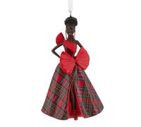 Hallmark Mattel - Decorazione natalizia a forma di Barbie afro