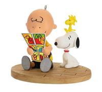 Hallmark Ornamento da appendere a forma di arachidi, Charlie Brown, SNOOPY & WOODSTOCK con design a fumetti